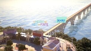 O menino no meio da ponte