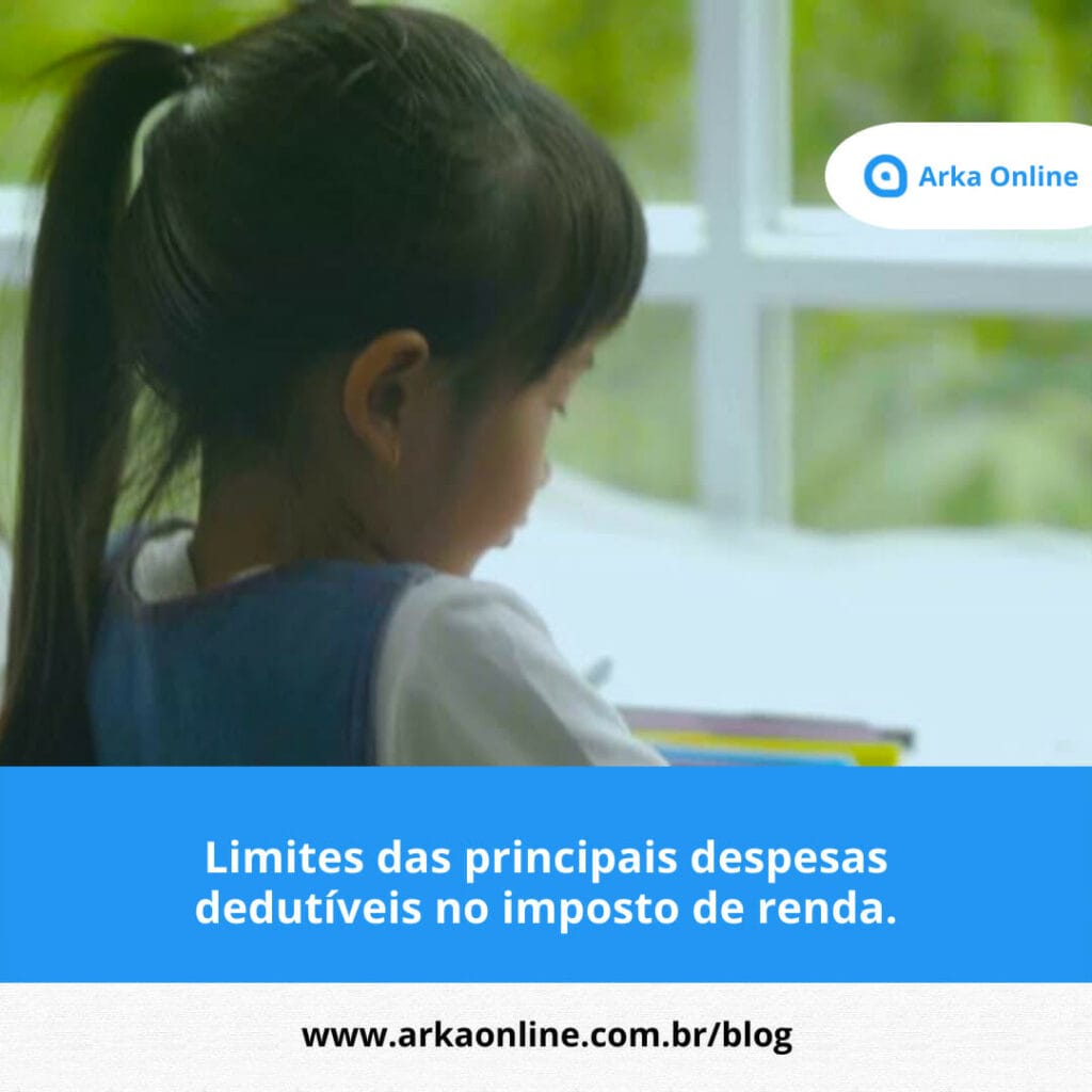 Limites das principais despesas dedutíveis no imposto de renda. 1 despesas dedutiveis no imposto de renda