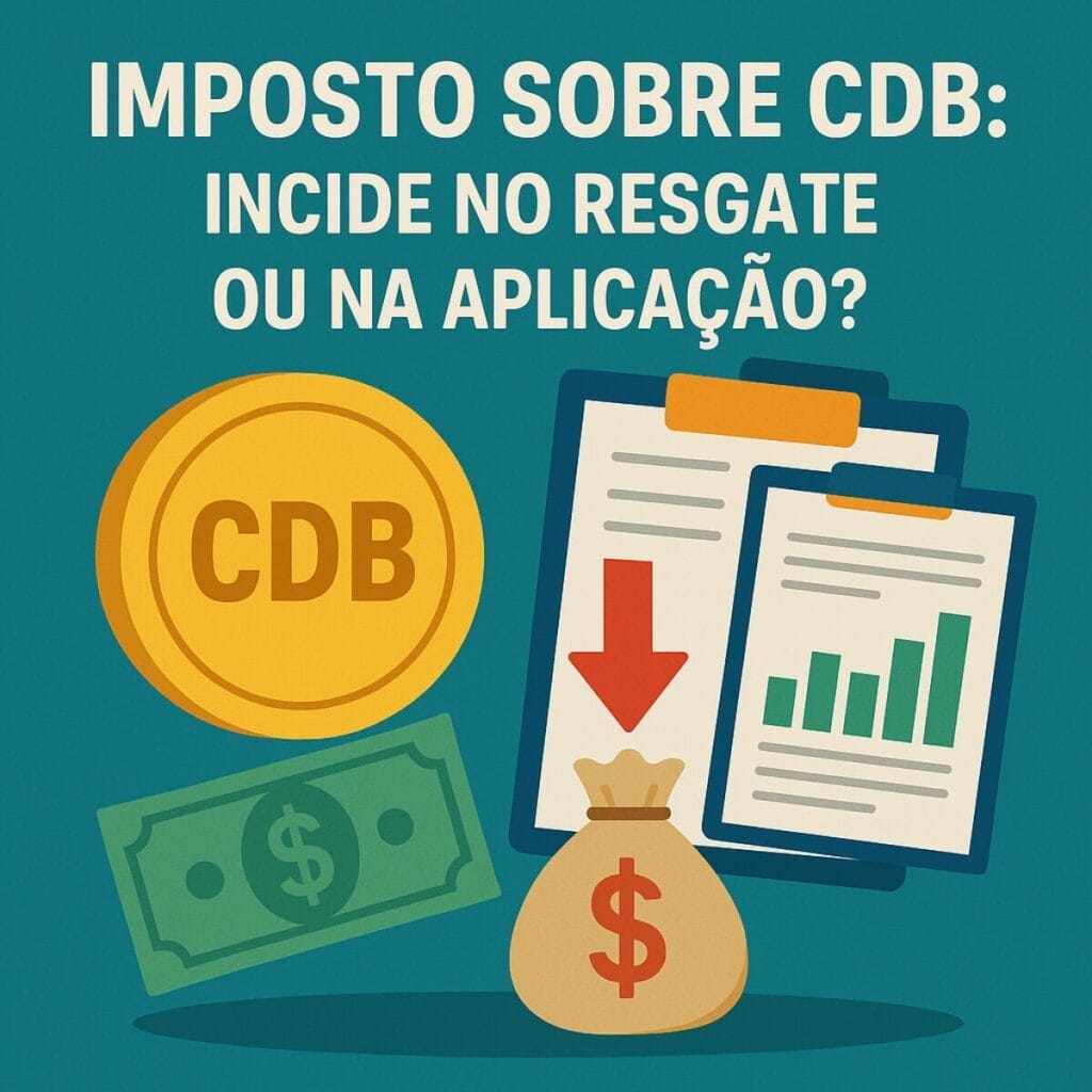 Imposto sobre CDB entenda se ele incide no resgate ou na aplicacao